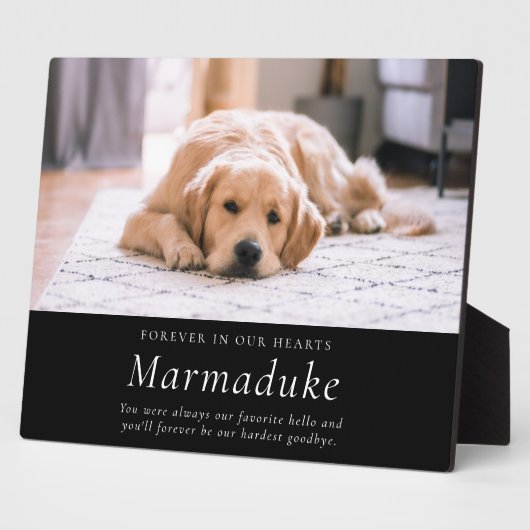 Favoriete Hallo hardste afscheid van Pet Memorial Fotoplaat (Zijkant)