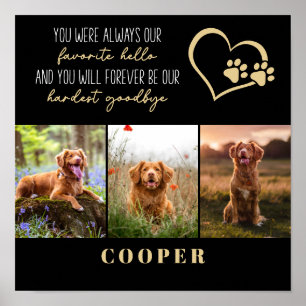 Favoriete Hallo hardste afscheid van Pet Memorial Poster
