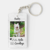 Favoriete Hallo hardste afscheid van Pet Memorial Sleutelhanger (achterkant)
