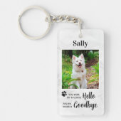 Favoriete Hallo hardste afscheid van Pet Memorial Sleutelhanger (Voorkant)