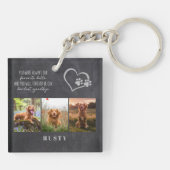 Favoriete Hallo hardste afscheid van Pet Memorial Sleutelhanger (Achterkant)