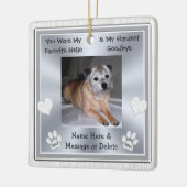 Favoriete Hallo hardste Dag Dog Memorial Gifts Keramisch Ornament (Links)