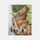 Favoriete Hallo hardste gedenkteken voor gezelscha Fleece Deken (Voorkant)