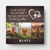 Favoriete Hallo Hardste Vaarwel Huisdierherdenking Fotoplaat (Voorkant)