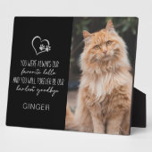 Favoriete Hallo Hardste Vaarwel Kat Gedenkteken Fotoplaat (Zijkant)