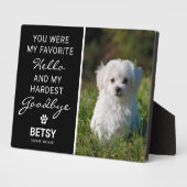 Favoriete Hallo | Lastigste Vaarwel Huisdierherden Fotoplaat (Zijkant)