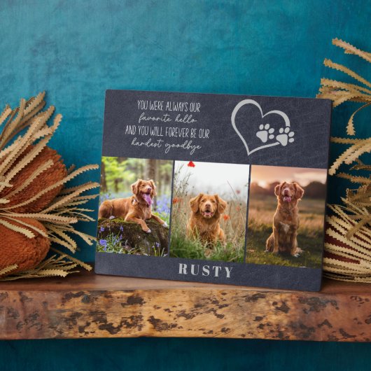 Favoriete Hallo Moeilijkste Vaarwel Huisdier Herde Fotoplaat (Zijkant)