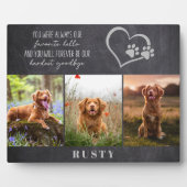 Favoriete Hallo Moeilijkste Vaarwel Huisdier Herde Fotoplaat (Voorkant)