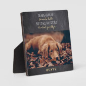 Favoriete Hallo Moeilijkste Vaarwel Huisdier Herde Fotoplaat (Voorkant)