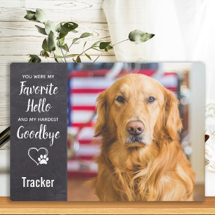 Favoriete Hallo Moeilijkste Vaarwel Huisdier Hond  Fotoplaat