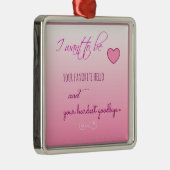 "Favoriete Hallo" Uitdrukking van liefde Metalen Ornament (Rechts)