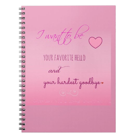 "Favoriete Hallo" Valentijn Spiraal Notebook Notitieboek (Voorkant)