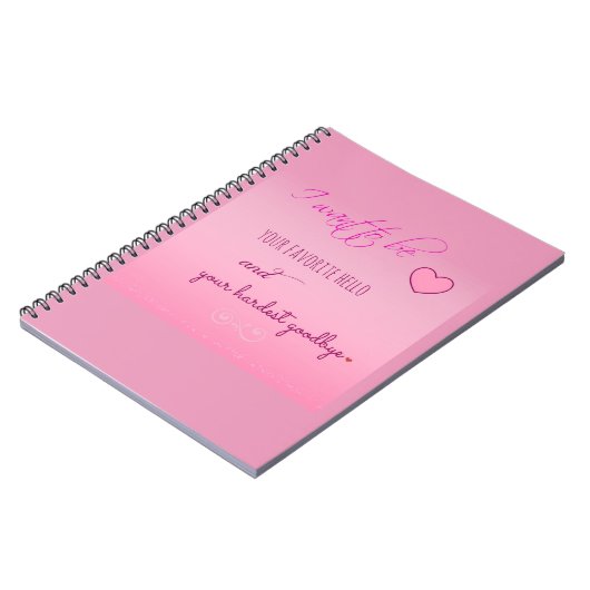 "Favoriete Hallo" Valentijn Spiral Notitieboek (Linkerzijde)