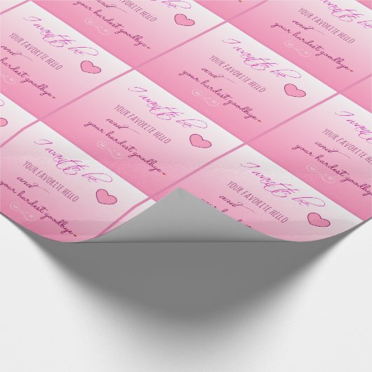 "Favoriete Hallo" Valentijnsdag Cadeaupapier (Hoek)