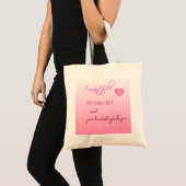 "Favoriete Hallo" Valentijnstotaal Tote Bag (Voorkant (product))