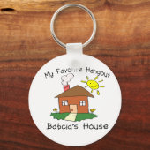 Favoriete Hangout Babcia's House Sleutelhanger (Voorkant)