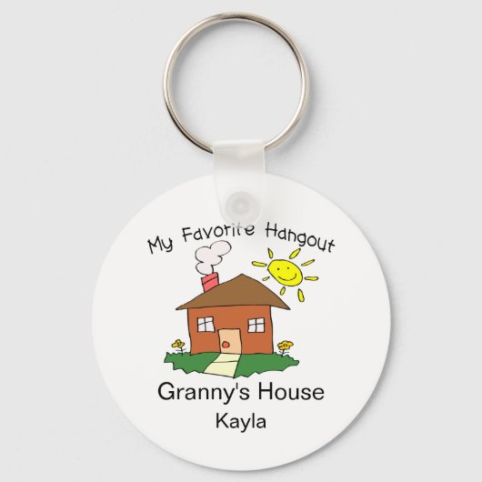 Favoriete Hangout Granny's House Sleutelhanger (Voorkant)