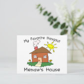 Favoriete Hangout Memaw's House Briefkaart (Staand voorkant)
