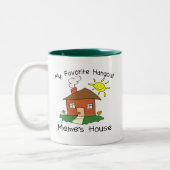 Favoriete Hangout Meme House Tweekleurige Koffiemok (Links)