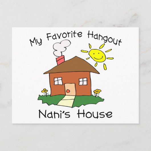 Favoriete Hangout Nani's House Briefkaart (Voorkant)