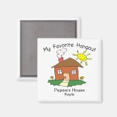 Favoriete Hangout Papaw's House Magneet (Voorkant / Achterkant)