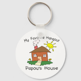 Favoriete Hangout Papou's House Sleutelhanger