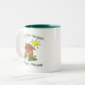 Favoriete Hangout Poppy's House Tweekleurige Koffiemok (Voorkant links)