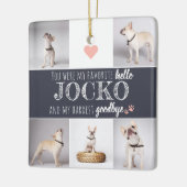 Favoriete herdenkingssteen met tekst Hello (Hallo) Keramisch Ornament (Links)