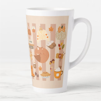 Favoriete herfst dingen latte mok