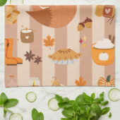 Favoriete herfst dingen theedoek (Gevouwen)