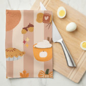 Favoriete herfst dingen theedoek (Quarter Fold)