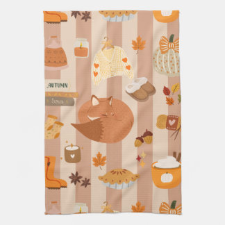 Favoriete herfst dingen theedoek