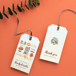 Favoriete herfst Roestig vrijgezellenfeest Bedankt Cadeaulabel