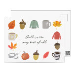 Favoriete Herfsten Briefkaart<br><div class="desc">Dit betoverende herfstthema ontwerp is versierd met lieve kleine Herfst thema illustraties. De rijke,  warme kleuren en prachtige details vangen de essentie van het seizoen,  waardoor het een perfecte keuze is voor een verscheidenheid aan herfst-gelegenheden.</div>