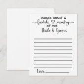 Favoriete herinnering van de Kaarten van het Advie (Voorkant / Achterkant)