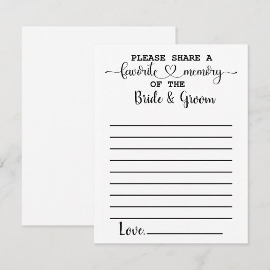 Favoriete herinnering van de Kaarten van het Advie (Voorkant / Achterkant)