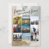 Favoriete Herinneringen Fotocollage Nieuwjaar Feestdagenkaart (Voorkant)