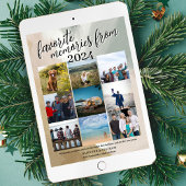 Favoriete Herinneringen Fotocollage Nieuwjaar Feestdagenkaart