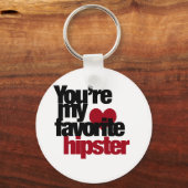 Favoriete hipster sleutelhanger (Voorkant)