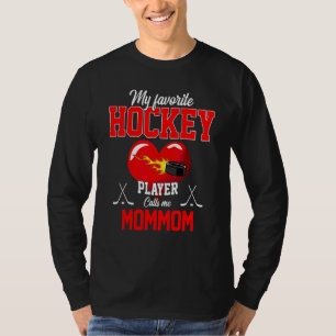 Favoriete Hockey Player roept me Mommom Moeder Da T-shirt