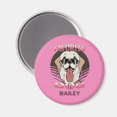 Favoriete hond, grappige hond moeder/vader persona magneet (Voorkant / Achterkant)