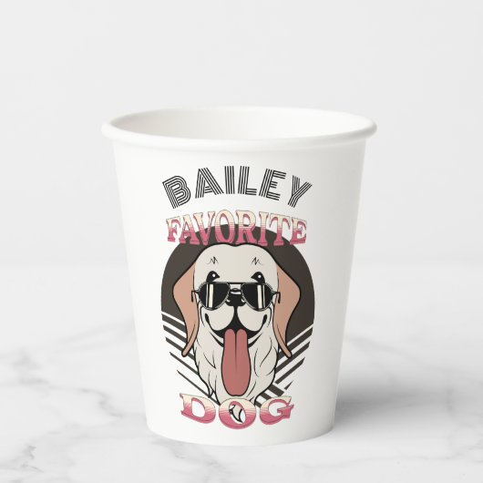 Favoriete hond, grappige hond moeder/vader persona papieren bekers (Voorkant)
