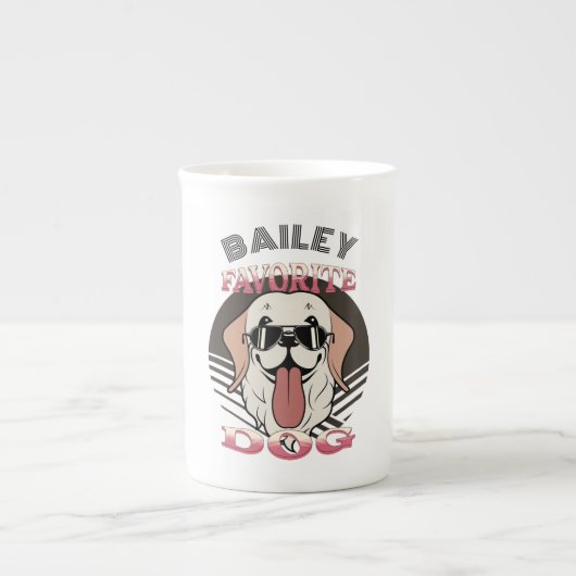 Favoriete hond, grappige hond moeder/vader persona porselein kop (Voorkant)