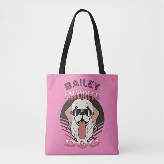 Favoriete hond, grappige hond moeder/vader persona tote bag (Voorkant)