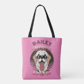 Favoriete hond, grappige hond moeder/vader persona tote bag (Achterkant)