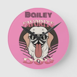 Favoriete hond, grappige hond moeder/vader ronde klok