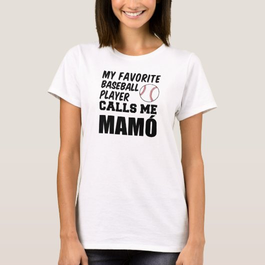 Favoriete honkballer noemt me Mamo T-shirt (Voorkant)