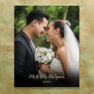 Favoriete huwelijksfotoscript Naam Datum Poster