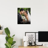 Favoriete huwelijksfotoscript Naam Datum Poster (Thuiskantoor)