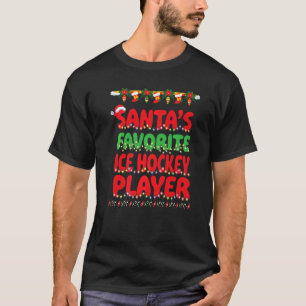 Favoriete IJshockey Player X mas Idea-Mannen T-shirt